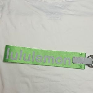 Lululemon Never Lost Keychain Neon green lime green